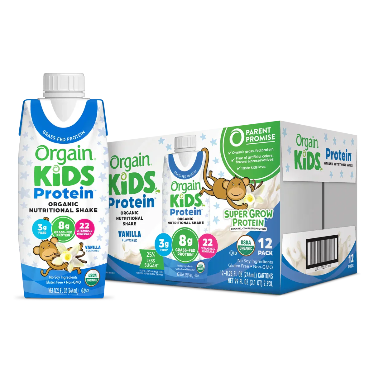 Kids Protein Organic Nutrition Shake - Vanilla