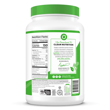 Organic Protein? Plant Based Protein Powder - Vanilla Bean