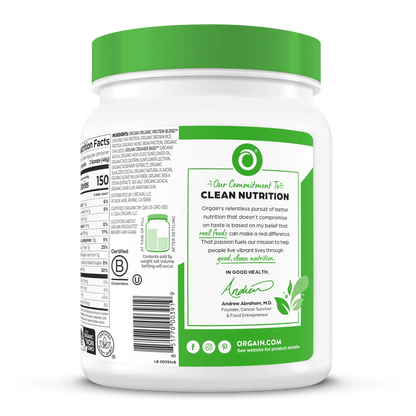 Organic Protein? Plant Based Protein Powder - Creamy Chocolate Fudge