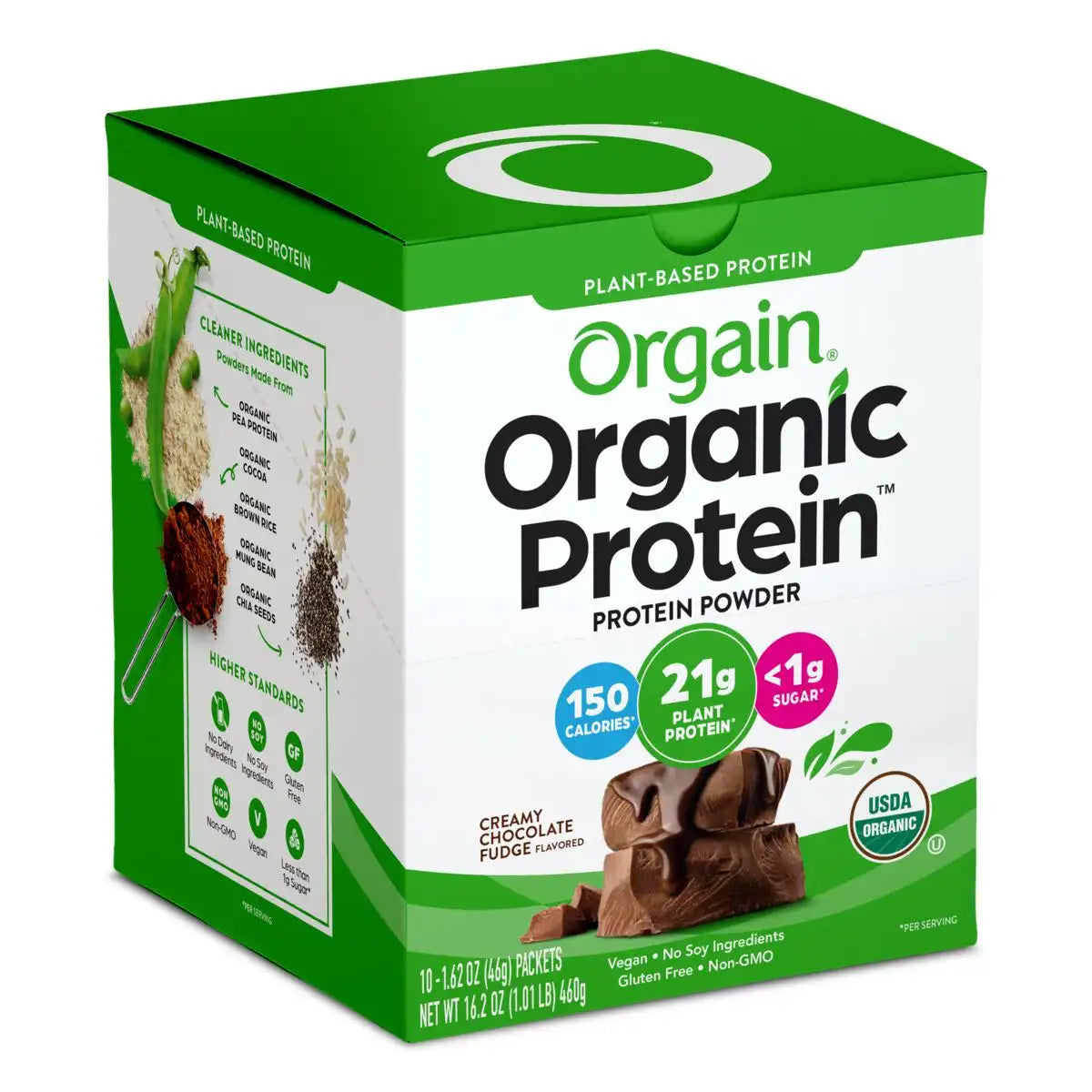 Single Serve Organic Protein? Plant Based Protein Powder - Chocolate