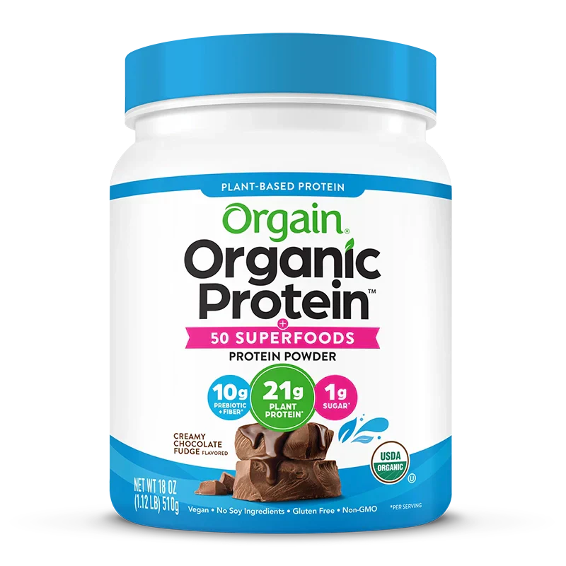 Organic Protein? & Superfoods Plant Based Protein Powder - Creamy Chocolate Fudge