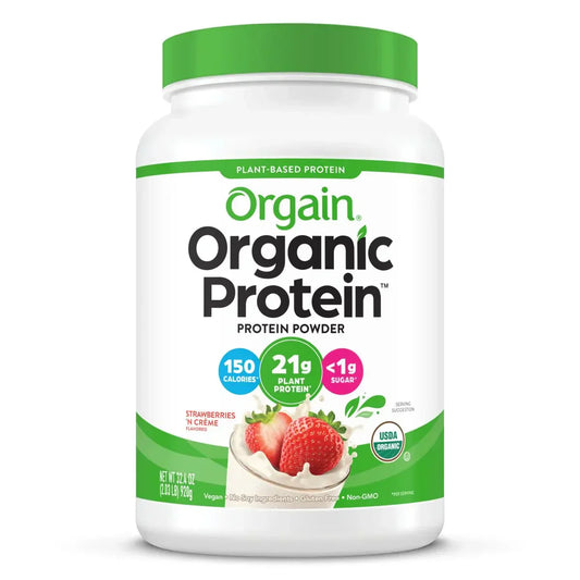Organic Protein? Plant Based Protein Powder - Strawberries & Cream